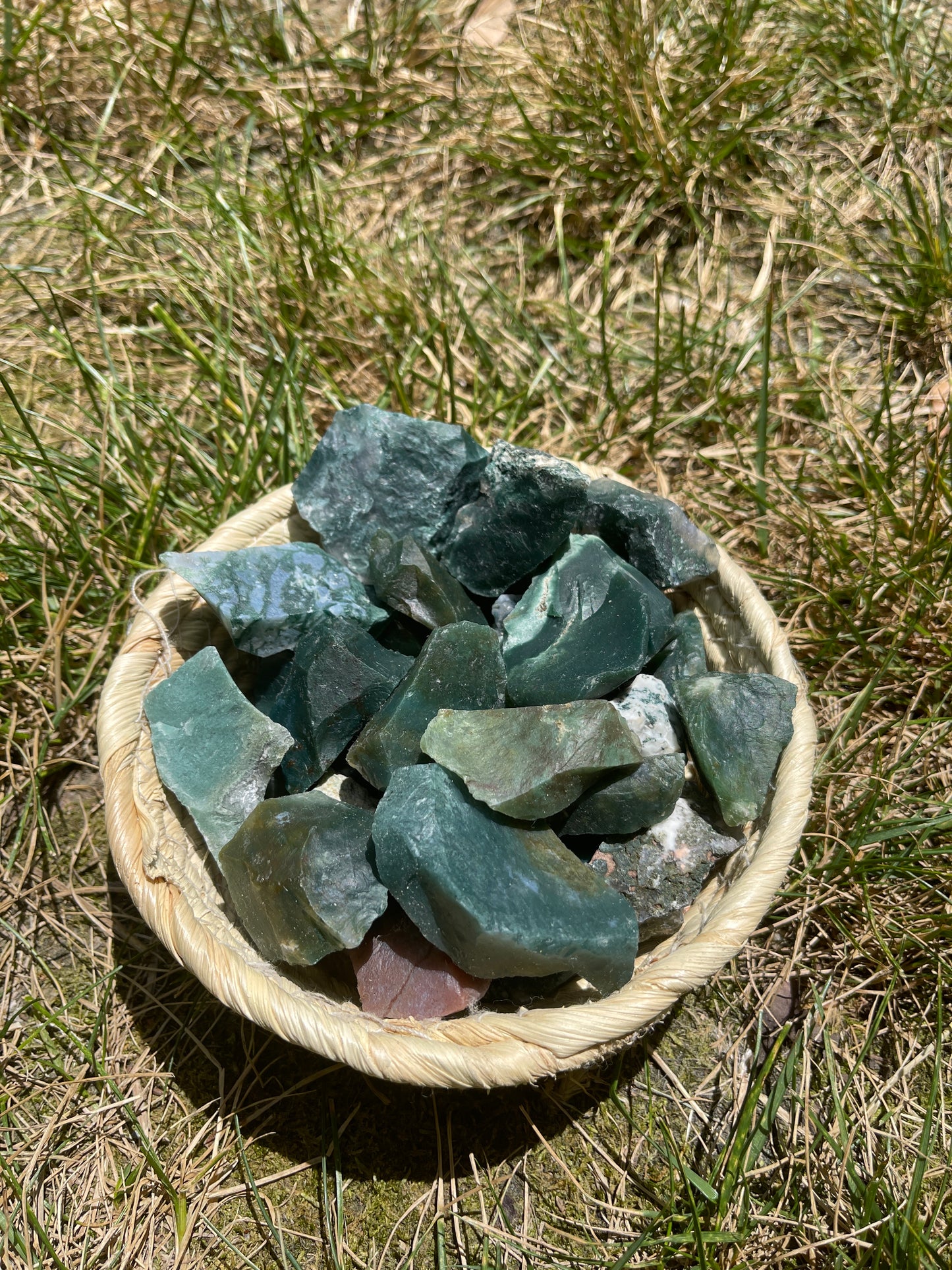 Raw Moss Agate