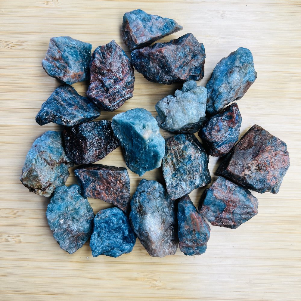 Raw Blue Apatite
