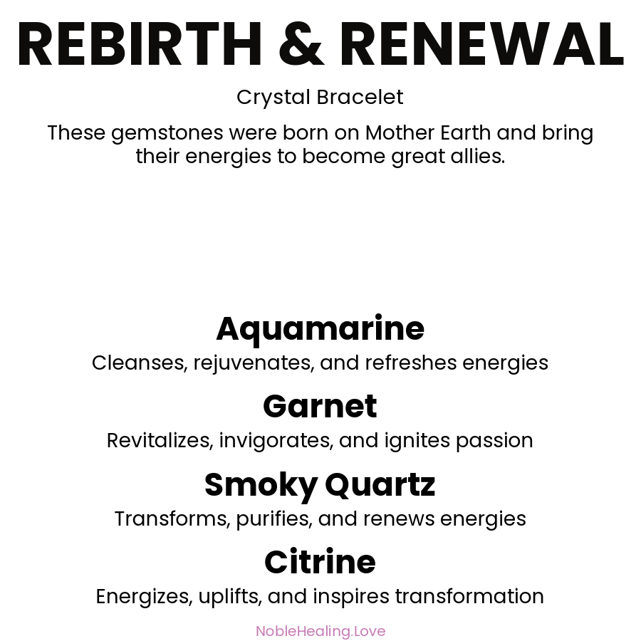 Rebirth and Renewal Intention Bracelet